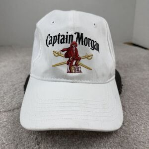Captain Morgan white adjustable strap‎ back hat